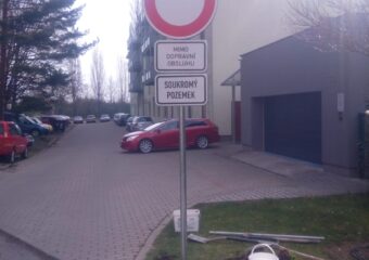 Oprava dopravní značky – Praha 9